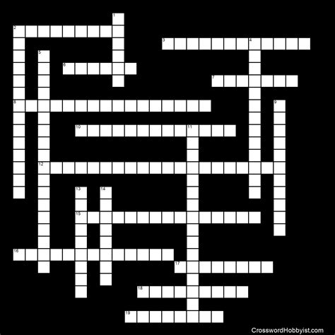 standard crossword clue